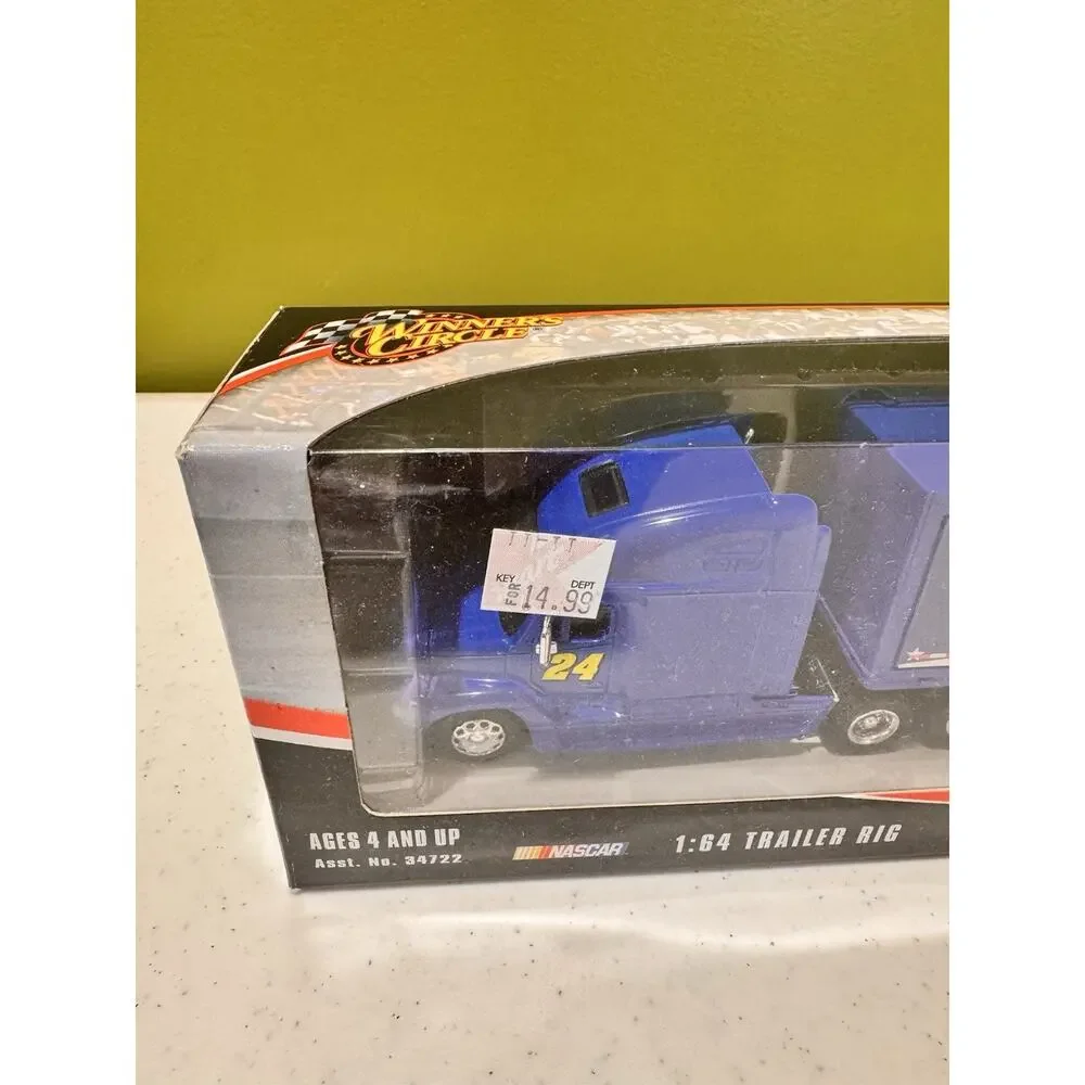 Vtg Nascar Winners Circle Jeff Gordon #24 Dupont Trailer Rig 1:64 Pepsi Firework